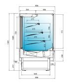 საკონდიტრო ვიტრინა მაცივარი INFRICO VBR 12 PR - Image 2