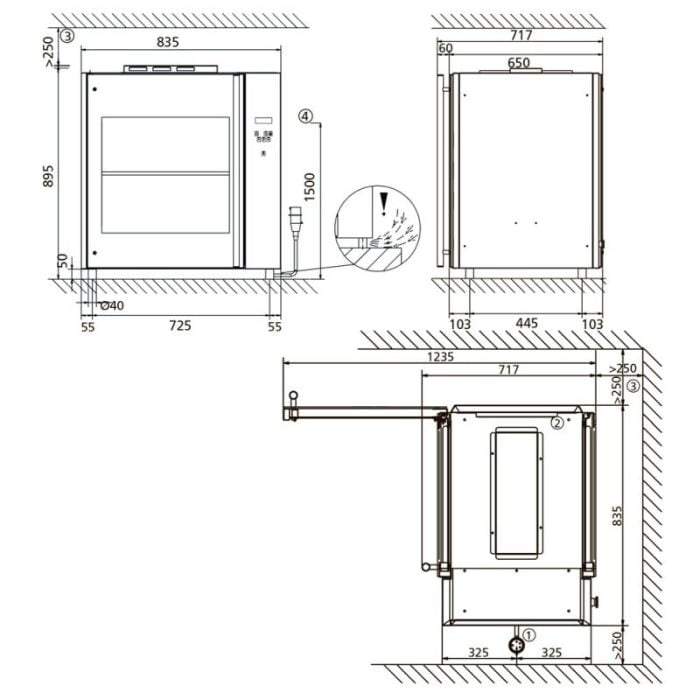 ქათმის გრილის ღუმელი Fri Jado TDR 5 Programmable - Image 2