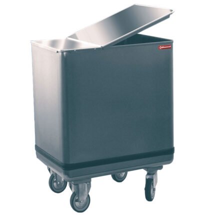 უჟანგავი ფოლადის ფქვილის კონტეინერი Diamond Hopper in stainless