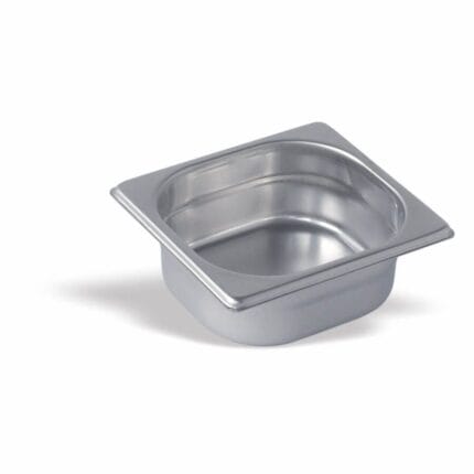 უჟანგავი ლითონის გასტრო კონტეინერი 18/10 Pujadas 1/6 Container Stainless steel