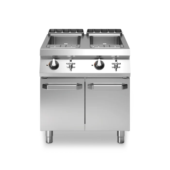 700 ხაზის გაზის 2 აბაზანიანი 26+26  პასტის  სახარში კარადაზე Modular Gas pasta cookers ROC 700 - Image 1