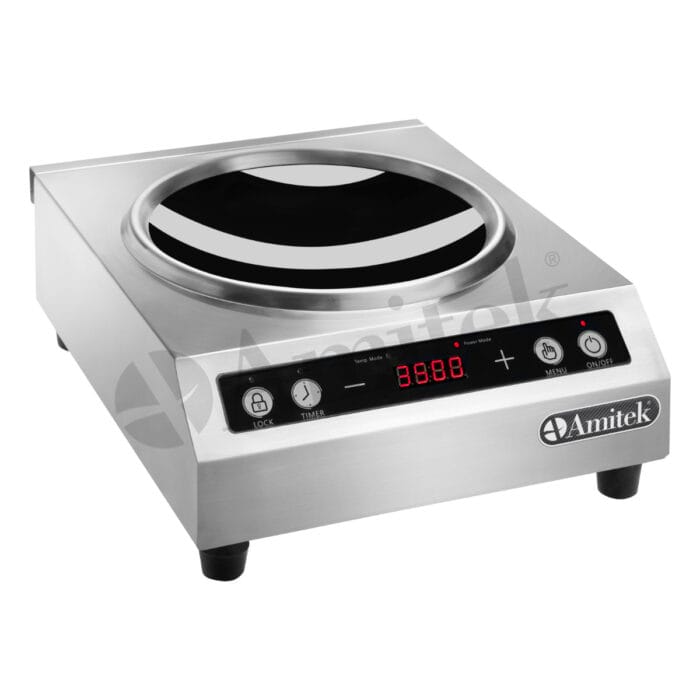 ვოკის უნდუქციური ქურა, მაგიდის ვერსია Wok induction cooker Amitek - Image 1