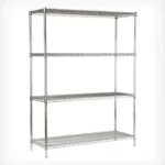 უჟანგავი ფოლადის AISI 304 ბადე სტელაჟი 4  თარო PORTASHELF WIRE - AISI 304