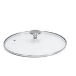 შავი ალუმინის ტაფის თავსახური Pujadas Black Series glass lid